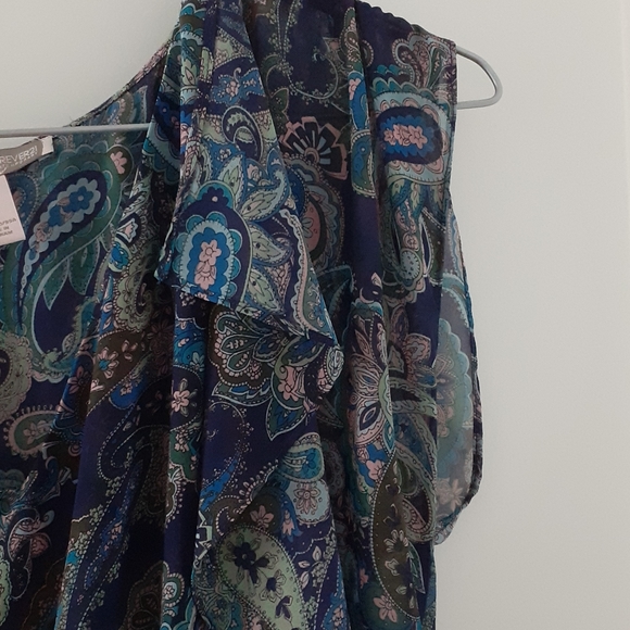 Forever 21 Paisley Design Blouse SIze L - Picture 4 of 4